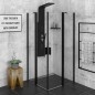 ZOOM BLACK Vitrine carrée 900x900mm, verre clair ZOOM BLACK Vitrine carrée 900x900mm, verre clair