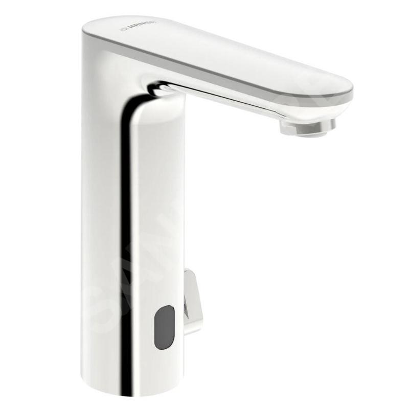 Hansa Electra - Mitigeur thermostatique électronique de lavabo, à piles, chrome 93702219