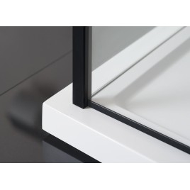 ZOOM BLACK Panneau de côté 900mm, verre clair