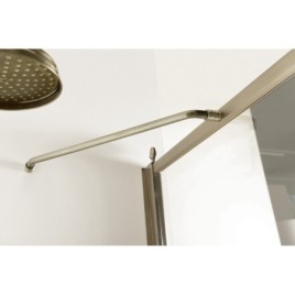 ANTIQUE Porte de douche 800mm, verre clair, gauche/bronze