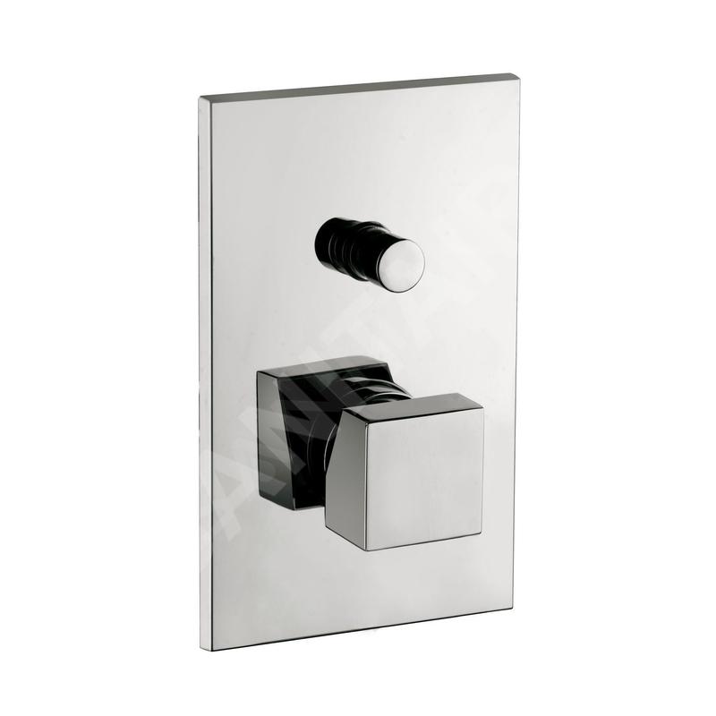 Paffoni Level - Mitigeur de douche encastré avec inverseur et corps d’encastrement, chrome LEC015CR