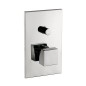 Paffoni Level - Mitigeur de douche encastré avec inverseur et corps d’encastrement, chrome LEC015CR