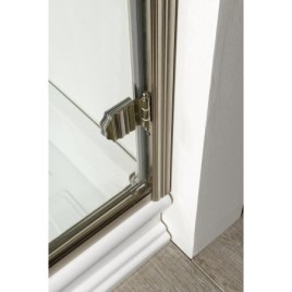 ANTIQUE Porte de douche 900mm, verre clair, droite/bronze