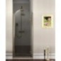 ANTIQUE Porte de douche 900mm, verre clair, droite/bronze