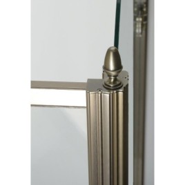 ANTIQUE Porte de douche 900mm, verre clair, droite/bronze