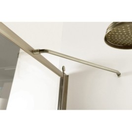 ANTIQUE Porte de douche 900mm, verre clair, droite/bronze