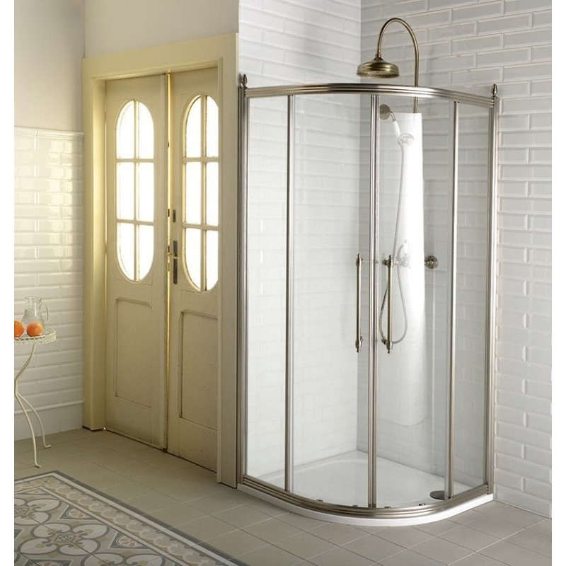ANTIQUE Quadrant Vitrine 900x900mm, verre clair, bronze ANTIQUE Quadrant Vitrine 900x900mm, verre clair, bronze