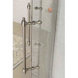 ANTIQUE Quadrant Vitrine 900x900mm, verre clair, bronze