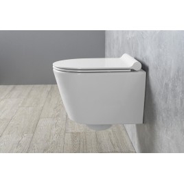 PURA/KUBE X Soft Étrange siège de toilette, SLIM, duroplastique, blanc