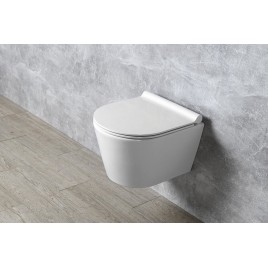 PURA/KUBE X Soft Étrange siège de toilette, SLIM, duroplastique, blanc