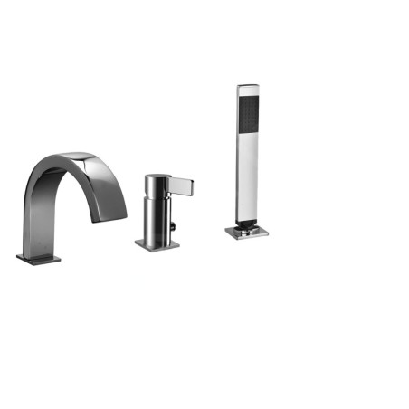 Paffoni Rock - Mitigeur de baignoire, installation 3 trous, chrome RO040CR