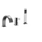 Paffoni Rock - Mitigeur de baignoire, installation 3 trous, chrome RO040CR