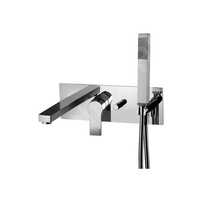 Paffoni Tango - Mitigeur de baignoire encastré avec accessoires et corps d’encastrement, chrome TA001CR