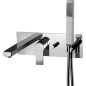 Paffoni Tango - Mitigeur de baignoire encastré avec accessoires et corps d’encastrement, chrome TA001CR