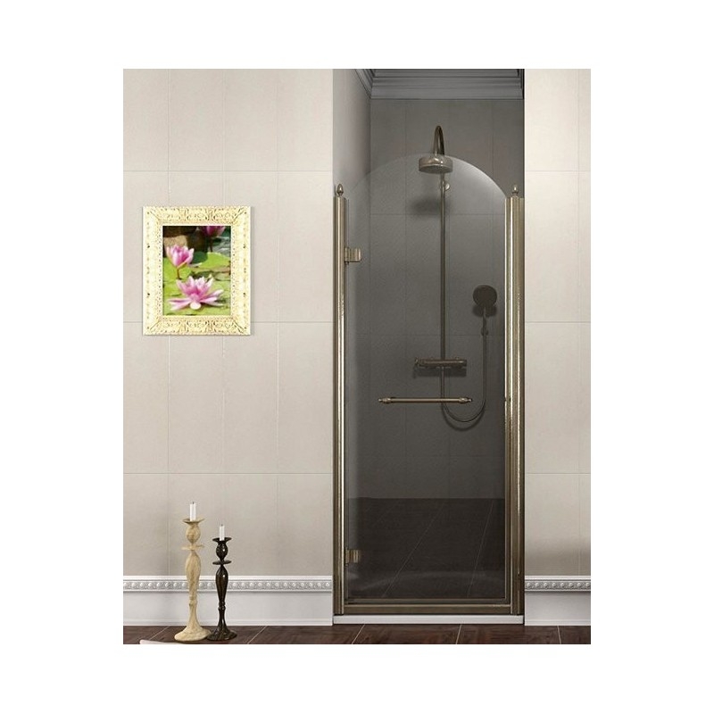 ANTIQUE Porte de douche 900mm, verre clair, gauche/bronze ANTIQUE Porte de douche 900mm, verre clair, gauche/bronze