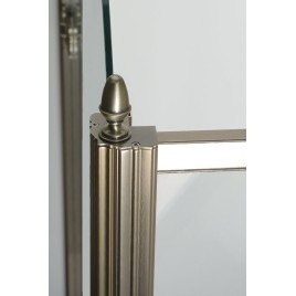 ANTIQUE Porte de douche 900mm, verre clair, gauche/bronze