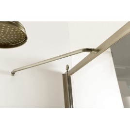 ANTIQUE Porte de douche 900mm, verre clair, gauche/bronze
