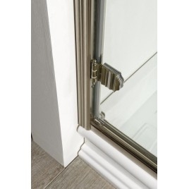 ANTIQUE Porte de douche 900mm, verre clair, gauche/bronze