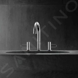 Axor Uno - Mitigeur de lavabo avec garniture de vidage et bec orientable, installation à 3 trous, chrome 38054000