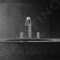 Axor Uno - Mitigeur de lavabo avec garniture de vidage et bec orientable, installation à 3 trous, chrome 38054000