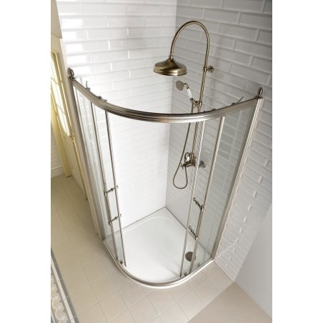 ANTIQUE Quadrant Shower Enclosure 1000x1000mm, verre clair, bronze