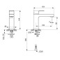 Ideal Standard Edge - Mitigeur de lavabo Slim, chrome A7103AA