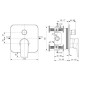 Ideal Standard Edge - Mitigeur de baignoire encastré, chrome A7124AA