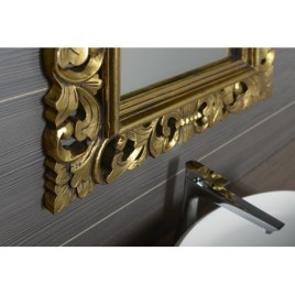 Miroir SCULE avec cadre, 80x120cm, or