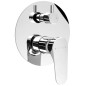 CORNELI Robinet de douche en béton, 2 voies, interrupteur rotatif, chrome