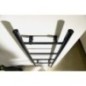 KARBO radiateur de serviette électrique, rond, 400x1120mm, 87 W, noir mat