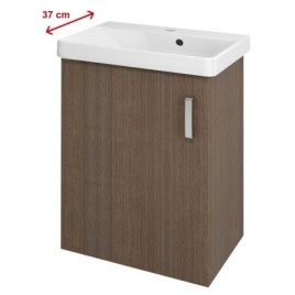THEIA Vanity Unité 50,9x70x35cm, 1x porte, gauche, Pine Rustic