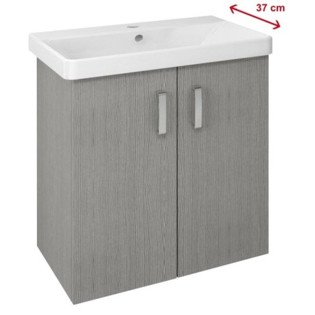 THEIA 2 Vanity Unité 66,3x70x35cm, chêne argenté