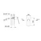 Sapho Jumper - Mitigeur de douche encastré, avec corps d’encastrement, chrome JM041
