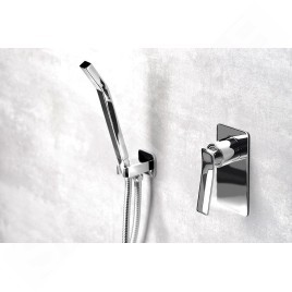 Sapho Jumper - Mitigeur de douche encastré, avec corps d’encastrement, chrome JM041