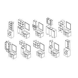 ESPACE open box 35x94x22cm, blanc