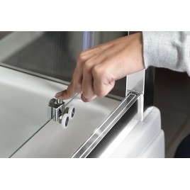 DEEP Porte douche 1400x1500mm, verre clair