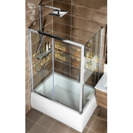DEEP Porte douche 1400x1500mm, verre clair