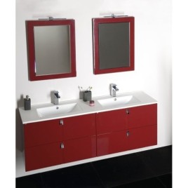 Salle de bain MITRA 120, Double lavabo, bordo