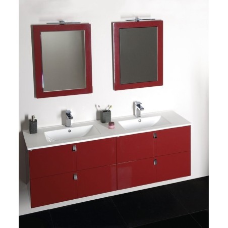 Salle de bain MITRA 120, Double lavabo, bordo