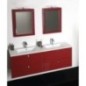 Salle de bain MITRA 120, Double lavabo, bordo