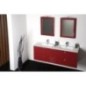 Salle de bain MITRA 120, Double lavabo, bordo