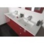 Salle de bain MITRA 120, Double lavabo, bordo