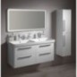 Salle de bain THEIA 120, Double lavabo, blanc Salle de bain THEIA 120, Double lavabo, blanc