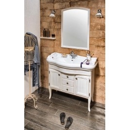 Salle de bain RETRO 100, vieux blanc