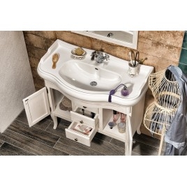 Salle de bain RETRO 100, vieux blanc