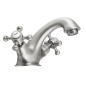 ANTEA Washbasin Mixer Tap avec Pop Up Waste, nickel brossé