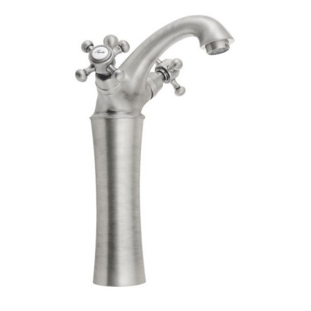Mélangeur de lavabo ANTEA Tapez haut avec les déchets Pop Up (H) 245mm, nickel brossé