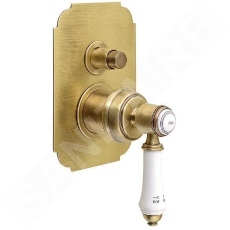 Sapho Vienna - Mitigeur encastré de douche avec corps d'encastrement, 2 sorties, bronze VO042BR