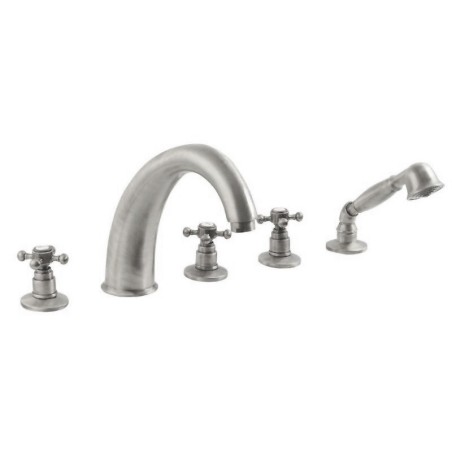 Pont ANTEA Monté 5 Hole Mixer Taper, nickel brossé