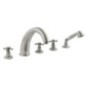 Pont ANTEA Monté 5 Hole Mixer Taper, nickel brossé